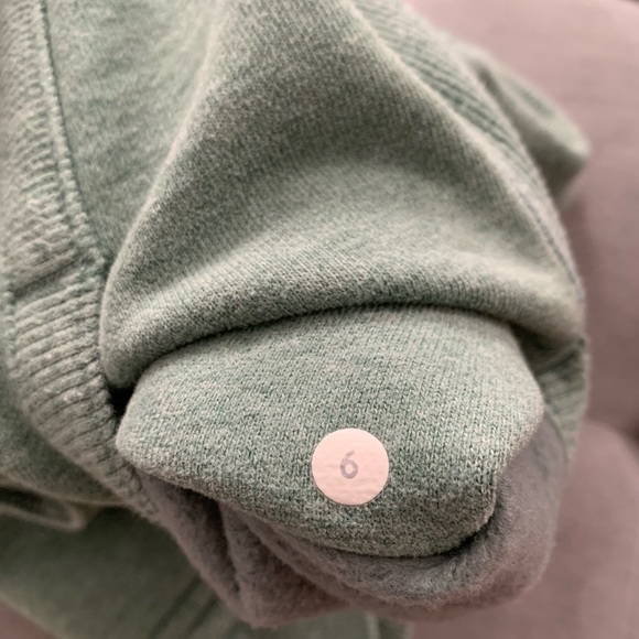 RARE 🦄 Lululemon Scuba Zippered Sweatshirt Cotton Fleece Hoodie Earl Grey Zest - Picture 12 of 13